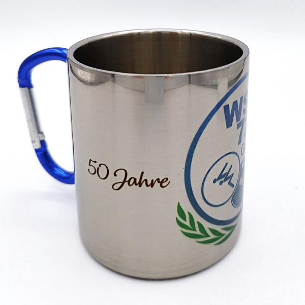 Karabiner Tasse Edelstahl – Bild 3