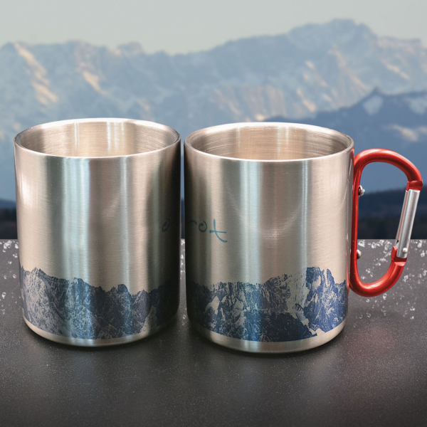 Karabiner Tasse Edelstahl