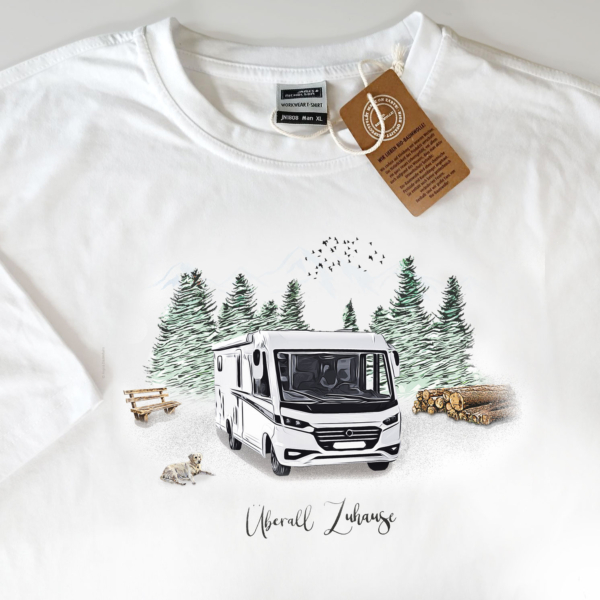 T-Shirt "Überall Zuhause" Vollintegriert