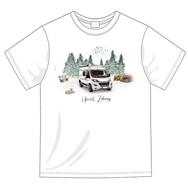 T-Shirt "Überall Zuhause" Kastenwagen – Bild 3
