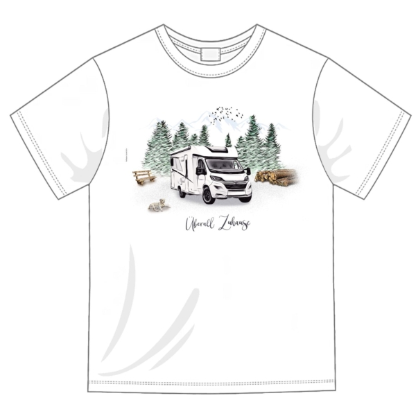 T-Shirt "Überall Zuhause" Teilintegriert – Bild 3