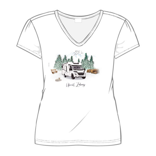 T-Shirt "Überall Zuhause" Teilintegriert – Bild 4